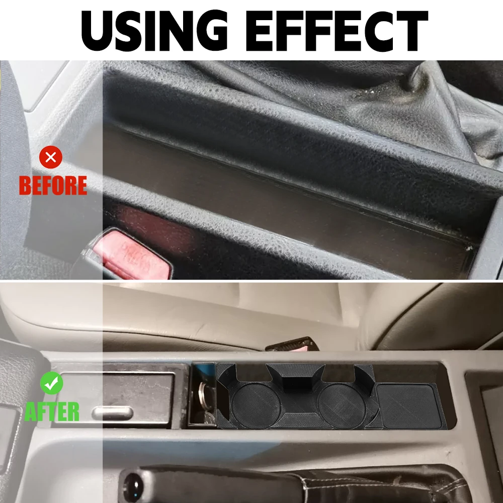 Фото Двойной подстаканник для BMW E36, подстаканник на центральной консоли с 3D-печатью №4