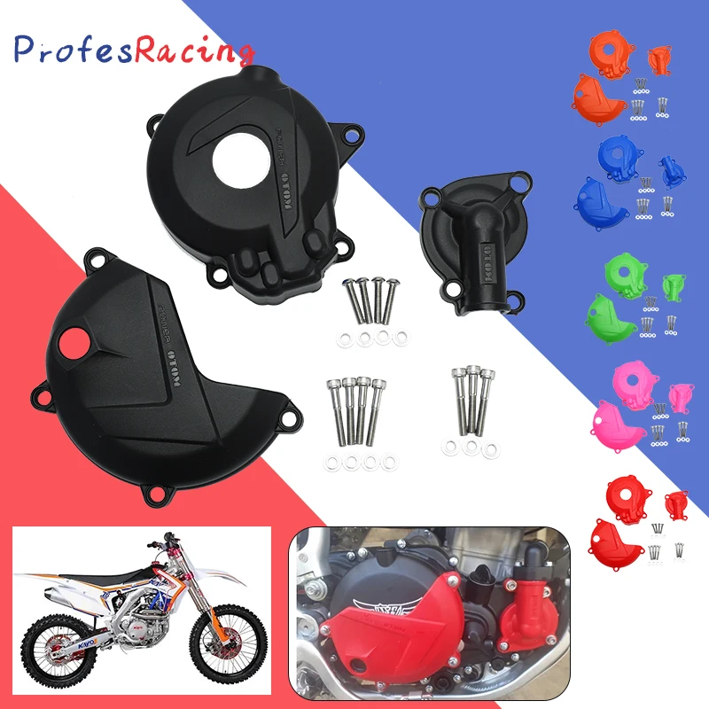 

Motorcycle Engine Clutch Cover Magneto Pump Cover For KAYO T6 K6 BSE J5 RX3 ZS250GY-3 4 Valves ZONGSHEN NC250 NC 250CC