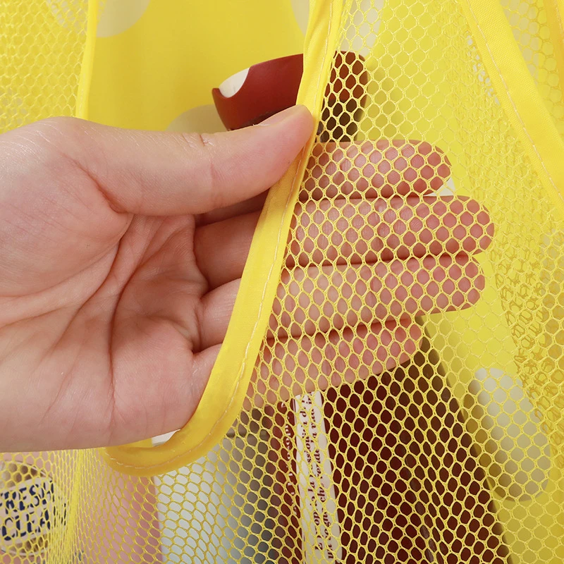 Baby Bath Toys Cute Duck Mesh Net Toy Storage Bag Strong With Suction Cups Bath Game Bag Bathroom Organizer Water Toys For Kids