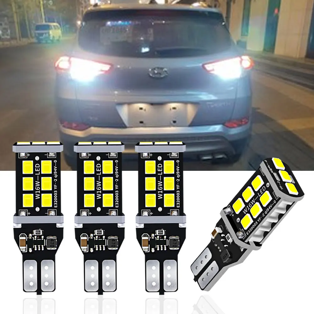 

4pcs LED Reverse Light Blub W16W T15 921 Canbus For Hyundai i10 i20 i30 i40 ix20 Santa Fe 2 3 4 Sonata 5 6 7 8 Tucson Solaris