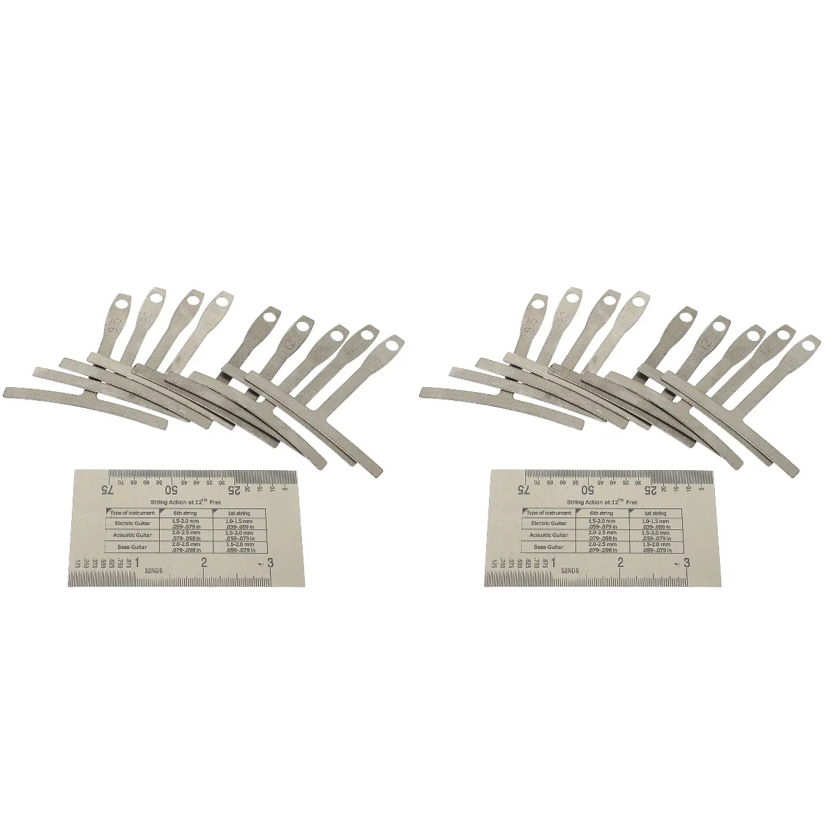 

Gauge Guitar Radius Ruler Tools Bass Luthier Action String Accessories Understring Fretboard Maintenance Set Kit Setup