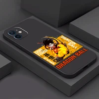 dragon ball anime phone case for funda iphone 11 12 13 pro max mini x xr xs se 2020 5s 6 7 8 plus liquid silicon celular