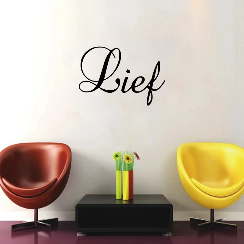 Наклейки для татуировок с надписью Lief