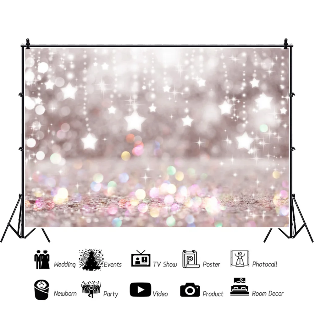 

Красивые разноцветные блестящие звезды Пятна фоны художественные фотографии фоны Декорации для портретной фотографии реквизит