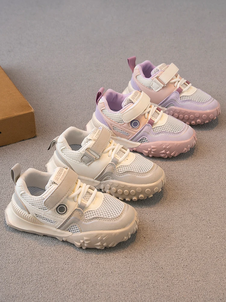 

Children's Sneakers 2023 Spring and Autumn New Boy Shoes Baby Girl Daddy Shoes Breathable Mesh Single-Layer Shoes Casual