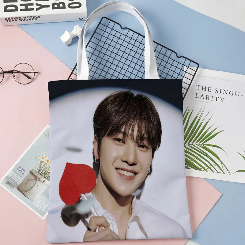 

Seok Woo Hyun Shopping Bag Linen Fabric Harajuku School Women Shoulder Bag Large-capacity Casual Punk Vintage Handbag 6.5WJY