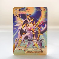arceus espa%c3%b1ol pokemon cards golden metal card anime spanish lucario charizard pikachu vstar vmax gx mewtwo