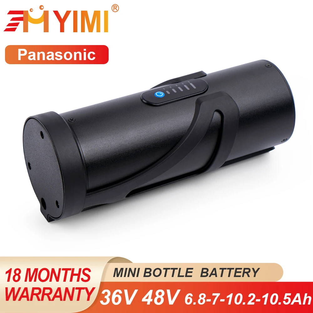 

YIMI Water Mini Bottle eBike Battery With Panasonic 3400mAh 3500mAh Cell for Bafang 650W 500W 350W 250W Electric Bicycle Motor