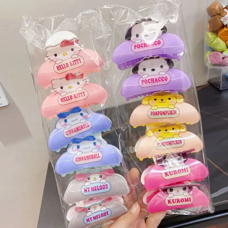 Зажим для волос San Liou акриловый зажим с изображением Нефритовой Гуди большой в