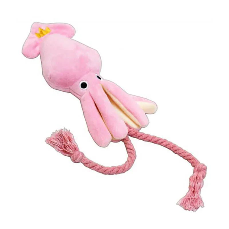 

Милые плюшевые жевательные игрушки с пищалкой, розовый цвет, для кошки