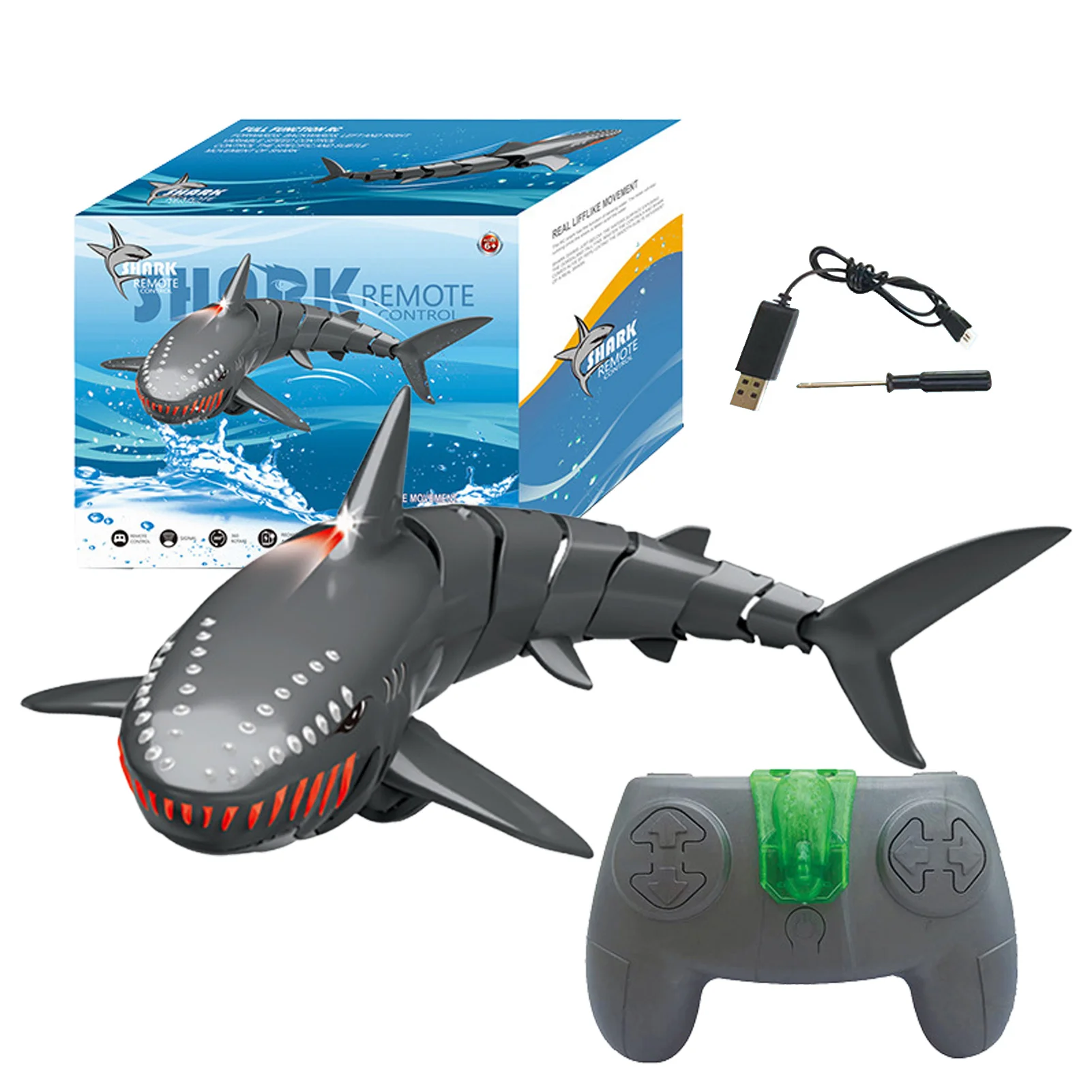 

Игрушечная лодка-Акула с дистанционным управлением, имитация акулы, радиоуправляемые лодки, игрушки для розыгрыша для детей, прочный морск...