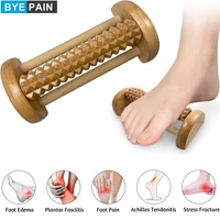 byepain wooden foot massager roller massage reflexology for plantar fasciitis stress relief foot arch pain muscle aches