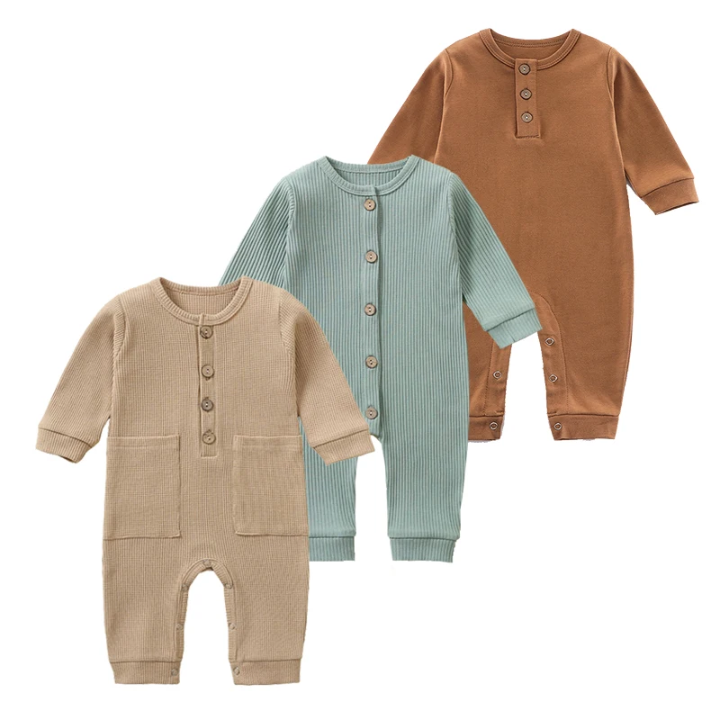 Unisex Boys Girls Baby Rompers Newborn Sleepsuits 100% Cotton Pajamas Autumn Spring Soft Sleepwear Sleepers Ropa De Bebe Growing