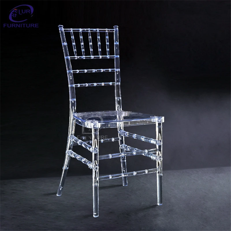 100 Pcs Hot Transparent Crystal Chiavari Detachable Acrylic Resin Funiture Wedding Chair For Wedding Moment Or Hotel Party 6