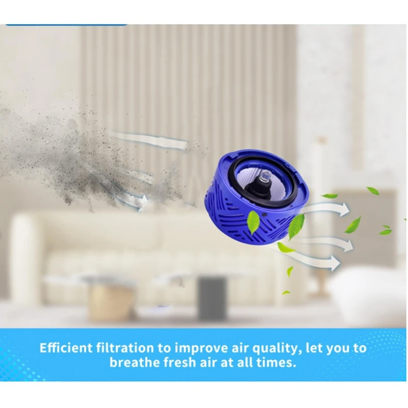 Garbage Dust Bin For Dyson V6 DC58 DC59 DC62 DC74 Vacuum Cleaner Canister With Filters Part No.965660-01