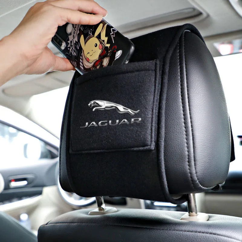 

Car Seat Headrest Pillowcase Elastic Neck Pillow Cover For Jaguar XF XE XJ F-PACE F-TYPE X760 X260 X761 Car Accessories Interior