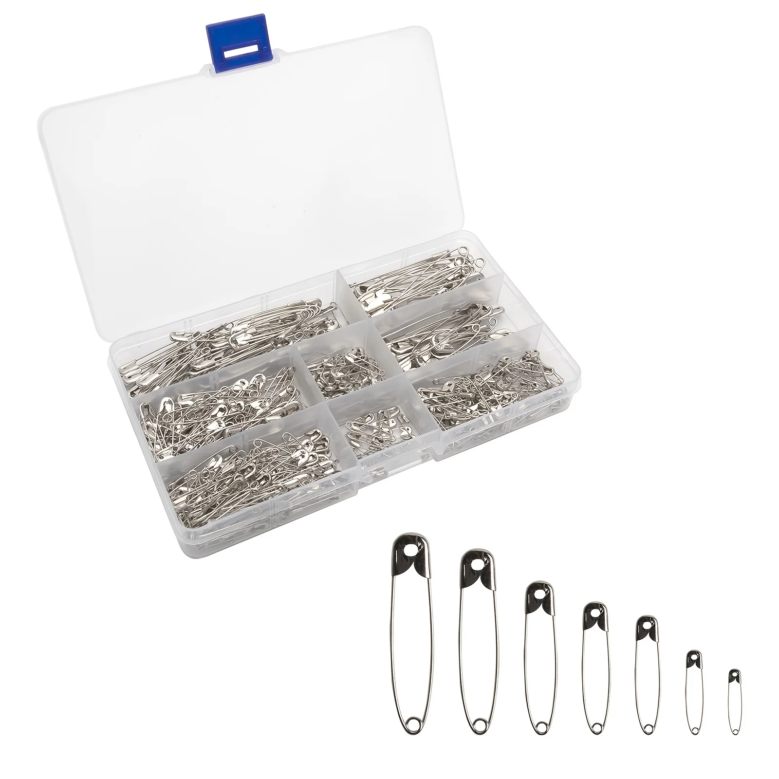 

460 шт., безопасные булавки, булавки в ассортименте, безопасные булавки оптом, большие безопасные булавки для одежды, швейные принадлежности