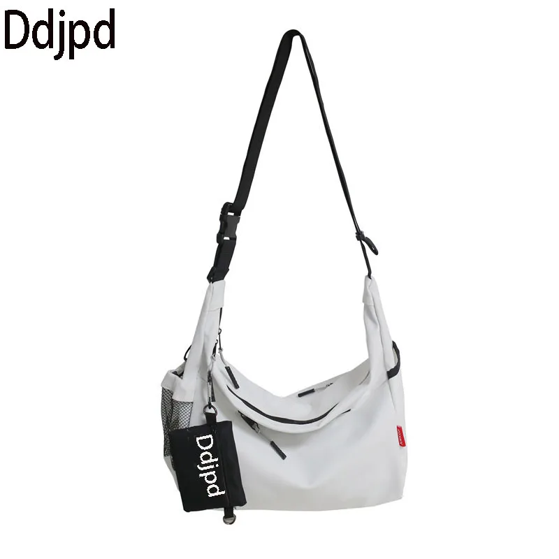 

Повседневная нейлоновая сумка Ddjpd, простая модная дизайнерская Водонепроницаемая вместительная сумка-мессенджер, уличная сумка на плечо д...