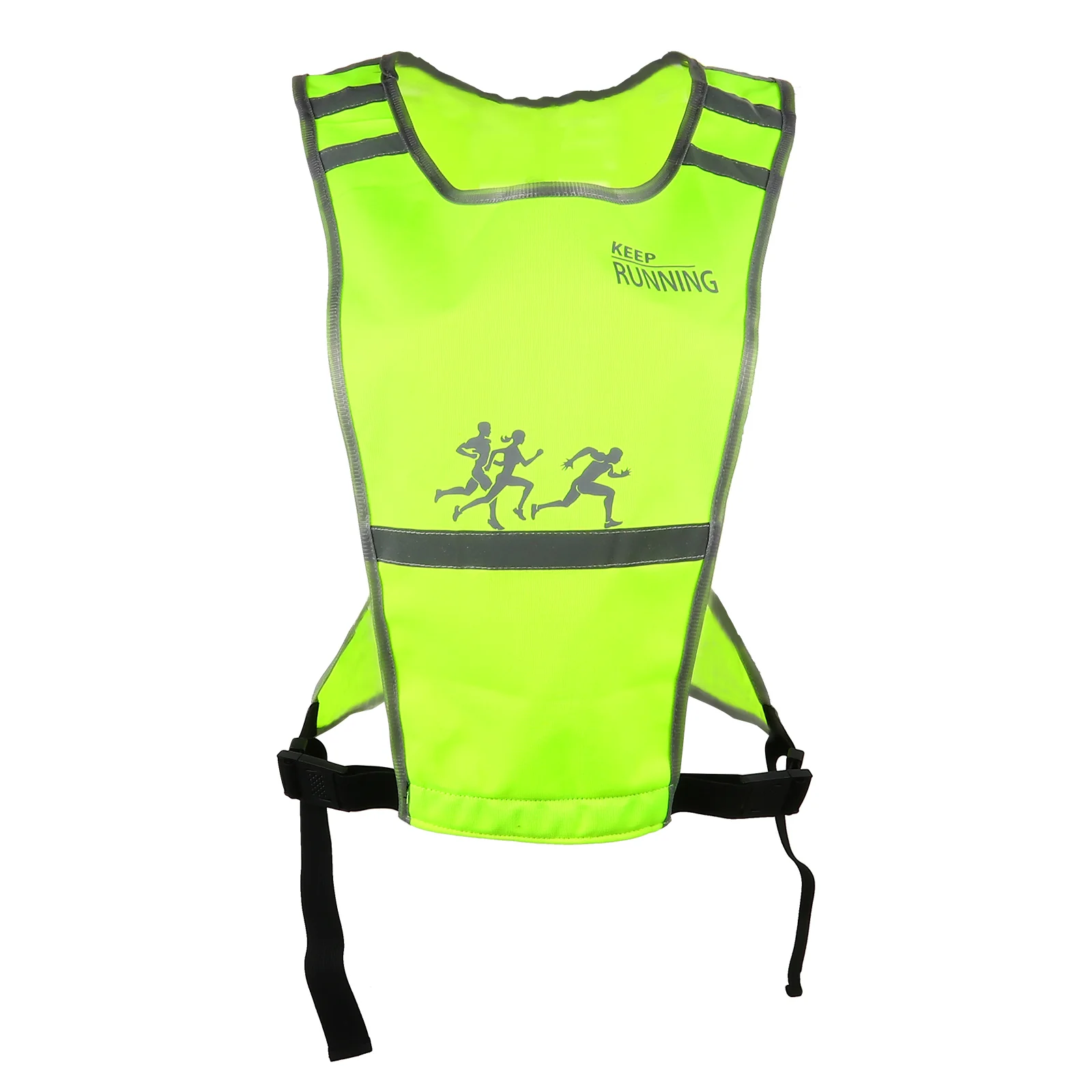 

Vest Reflective Safety Running Cycling Gear High Visibility Work Strap Biking Night