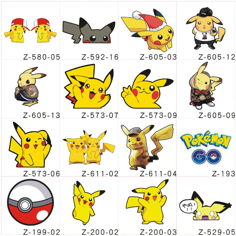

Pokemon Anime 1pcs Pikachu Kawaii Car Styling Waterproof Sticker Suitable for Most Beautify The Car Birthday Xmas Halloween Gift