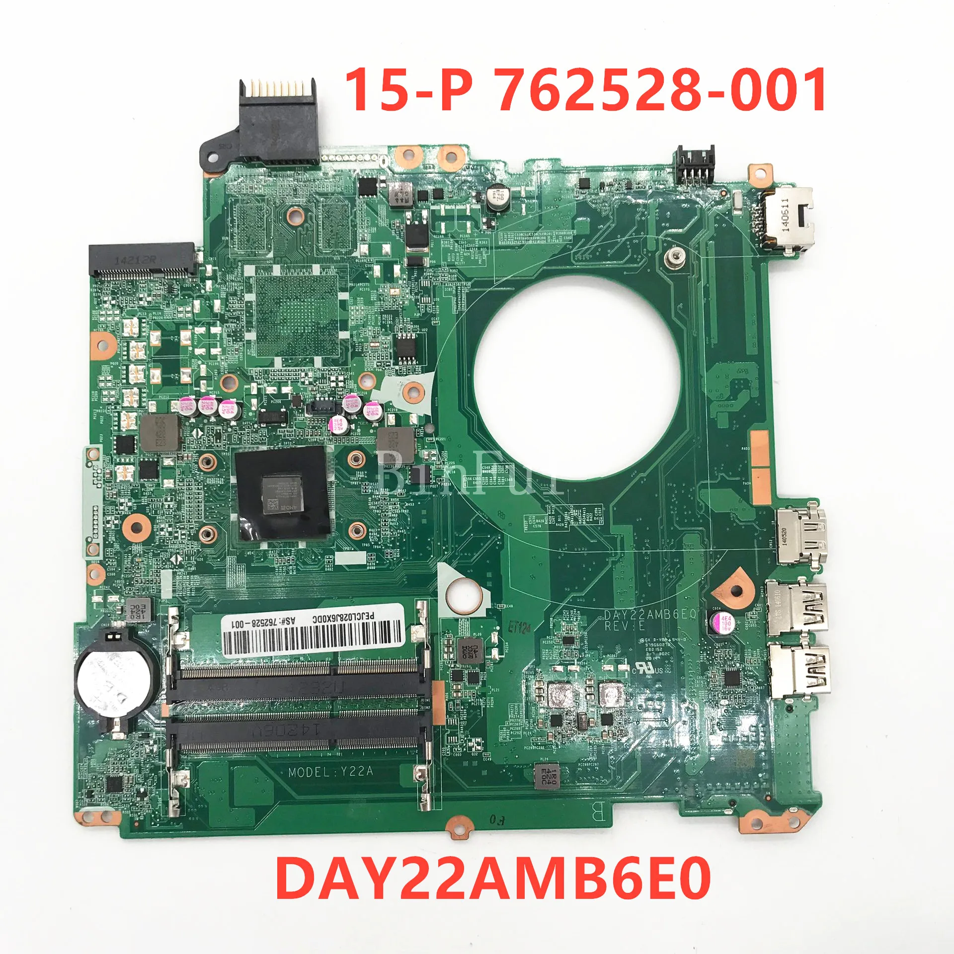 762528-001 762528-501 762528-601 Mainboard For HP Pavilion 15-P Laptop Motherboard DAY22AMB6E0 With A4-6210 CPU 100% Tested Good