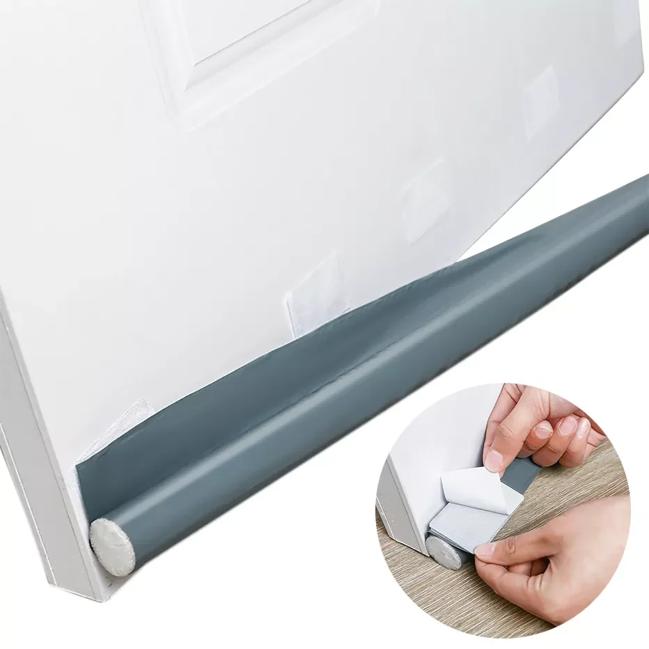 

Self Adhesive Door Sealing Strip Under Door Draft Stopper Weather Wind Sound Proof Insect Stopper Removable Door Strip