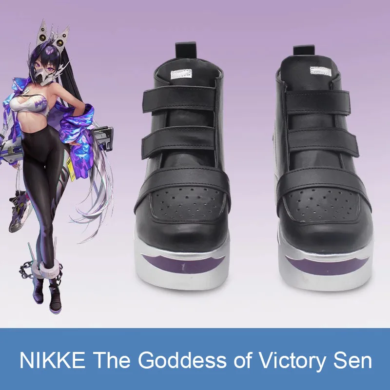 

NIKKE Sen Cosplay Costume Boots Shoes NIKKE The Goddess of Victory Cosplay Suit Women Coat Top Pants Halloween Carnival Uniforms