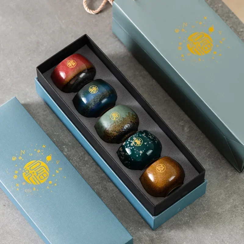 Wufu Linmen Чайная чашка Чашки Винтажная мастерская Кружка Керамический набор чайных