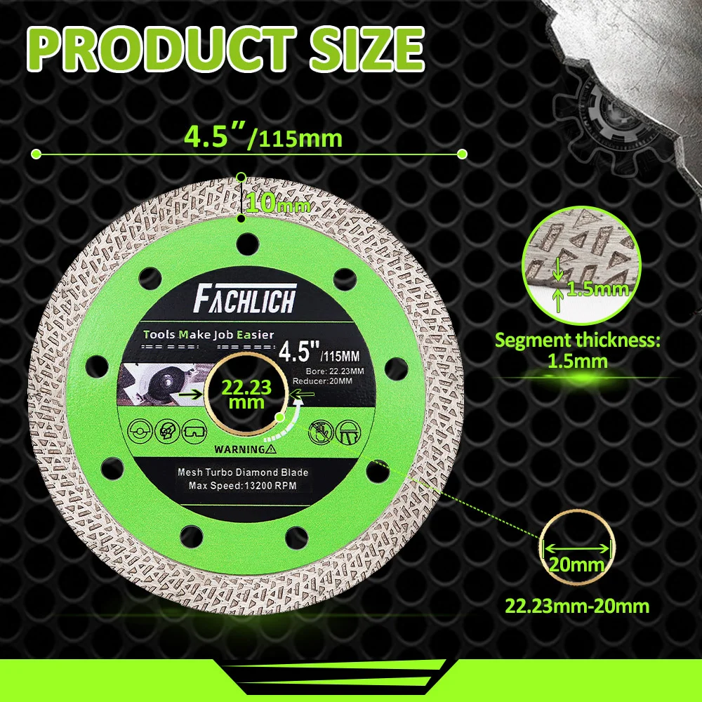 

FACHLICH Турбоотрезной диск для камня 1 шт.