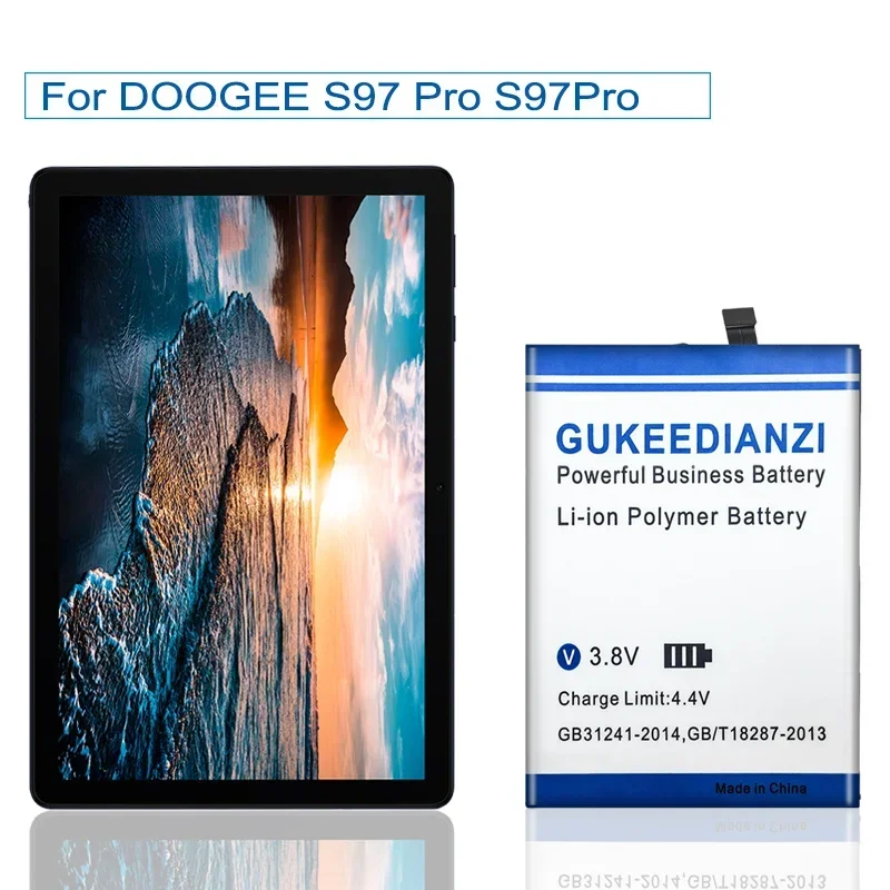 Аккумулятор GUKEEDIANZI для DOOGEE S97 Pro BAT21ZN 1318500 9100 мАч + Track Nubner