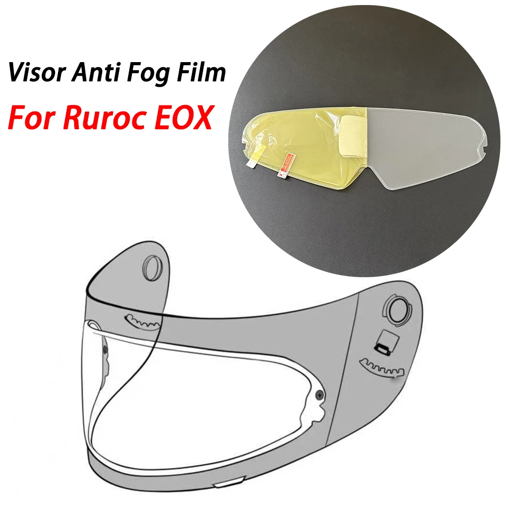 

Пленка-антифог для визора шлема Ruroc EOX, защита от запотевания, аксессуары для мотоциклетных шлемов