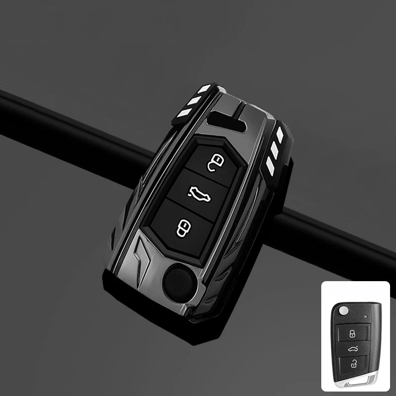 

Чехол для автомобильного ключа из сплава для VW Volkswagen Golf 7 8 Git MK8 ID.3 ID.4 Cupra Formentor Skoda Octavia A8 SEAT Leon MK4 2020 2021