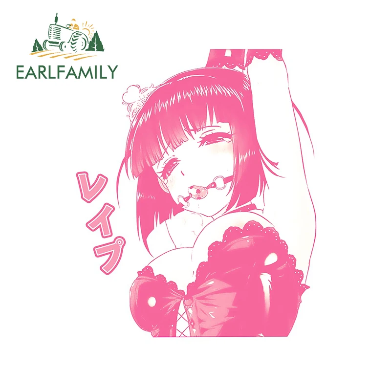 EARLFAMILY 13cm x 10.7cm for Hentai Girl Car Stickers Fashionable Simple Decal Scratch-Proof Motorcycle Laptop Decor Styling | Автомобили