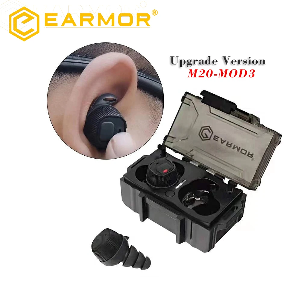 

EARMOR M20 MOD3 Electronic Earplugs Headset Anti Noise Ear Plug Noise Canceling Ear Muff for Shooting Hearing Protection NRR22db