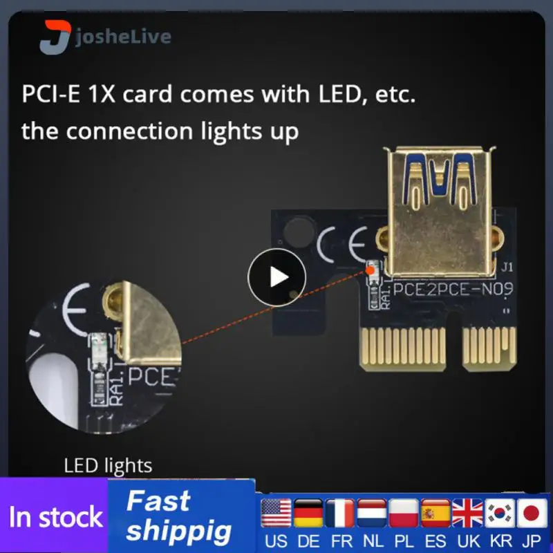 

The Pci-e Gpu Extender Is Powerful Ver 010s Plus Adapter Card 6pin Interface Power Supply Graphics Card Extension Cable Safe