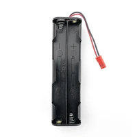 400pcslot long strip type 8 x 1 5v aa batteries holder case back to back 9v button battery storage box shell with jst plug