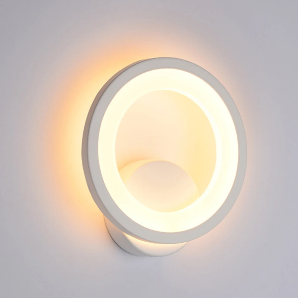 

Modern LED Light Wall Lamp Acrylic Sconce Oval Shape Bedroom Living Room Hallway Wall Lamp Art Decoration AC 90-260V