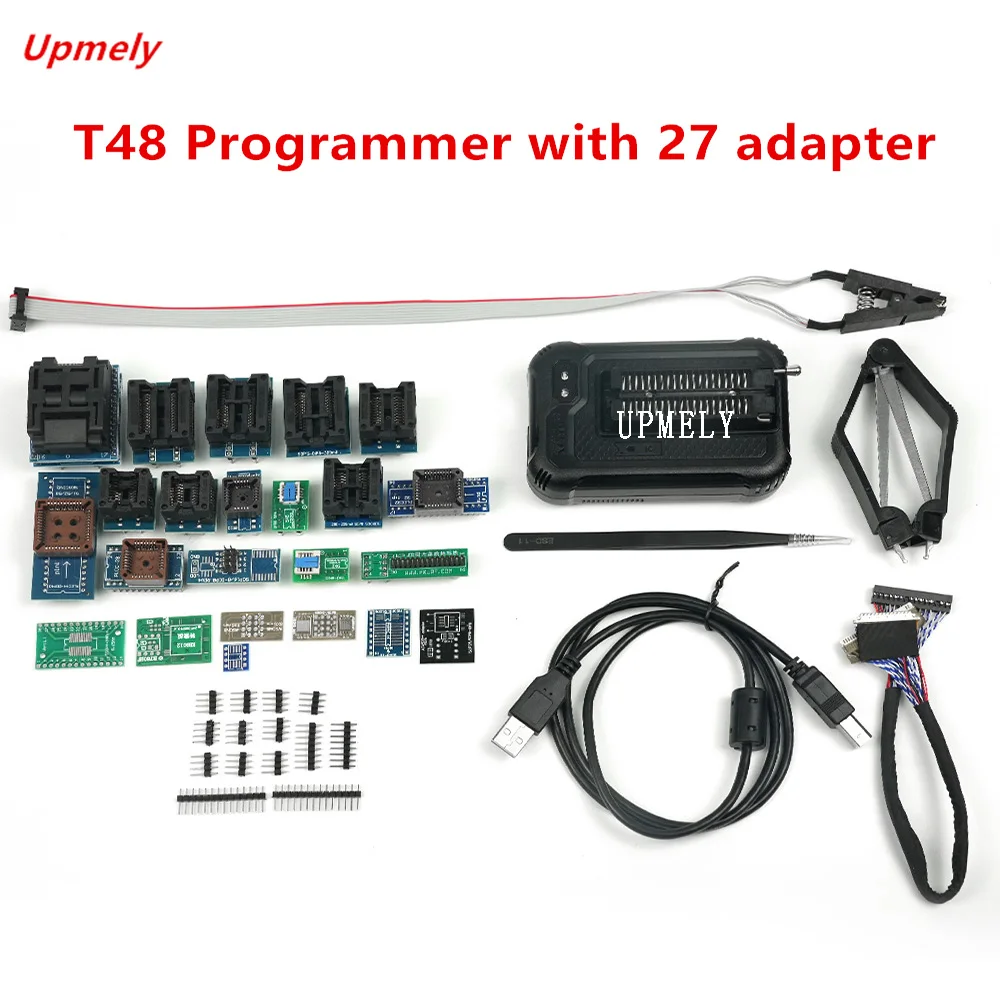 100% оригинальный чип T48 [Φ] программатор + 27 адаптеров IC Bios AVR |