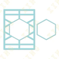 new hexagons a2 coverplate metal cutting dies scrapbook diary decoration stencil embossing template diy greeting card handmade