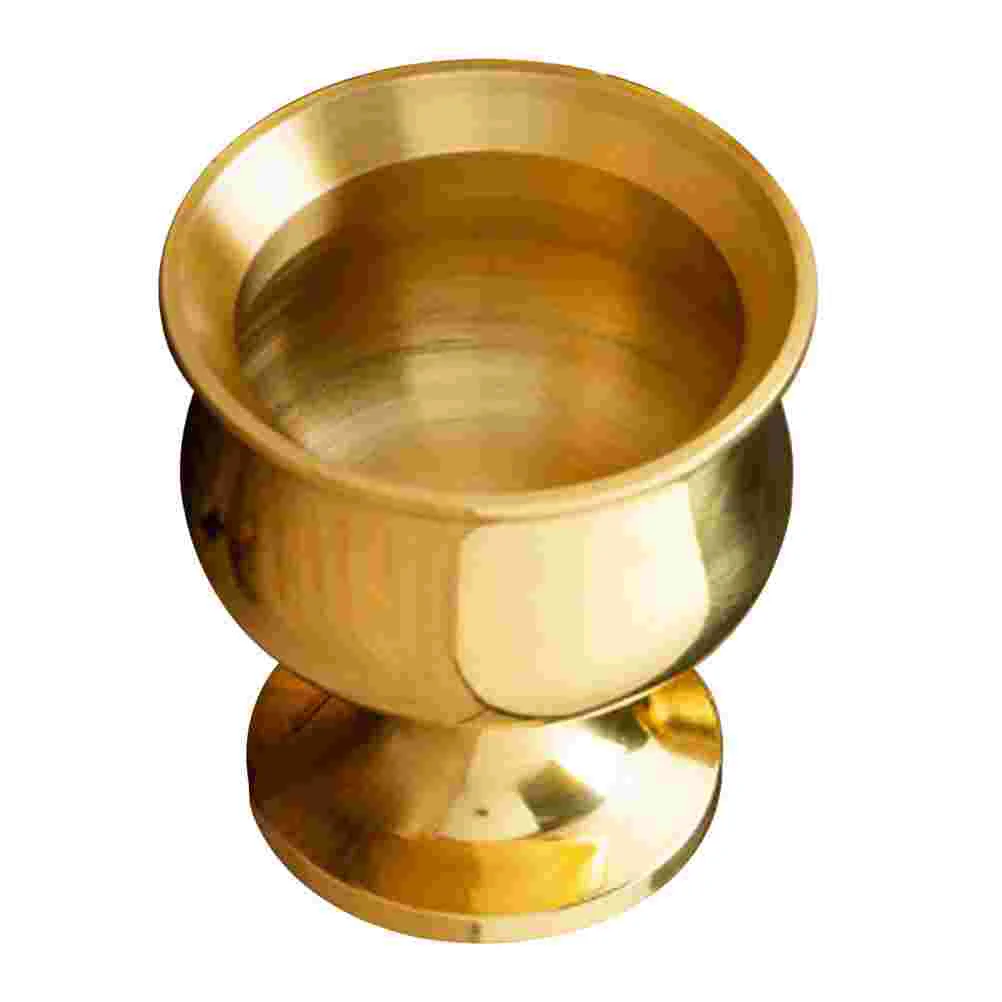 

Cup Offering Water Bowl Brass Tibetan Worship Goblet Bowls Altar Holy Chalice Copper Temple God Ritual Glasses Cups Lamp