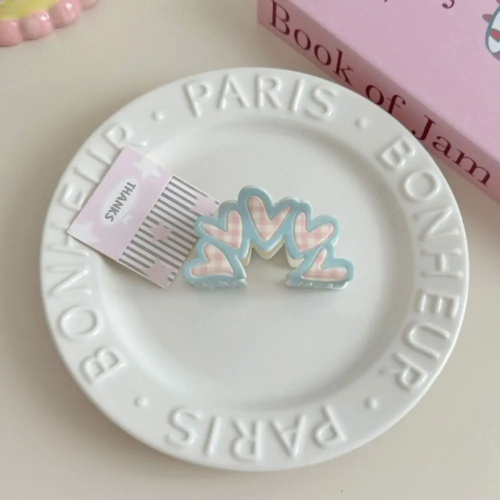 Темперамент корейский стиль решетчатая заколка для волос в виде краба цветок