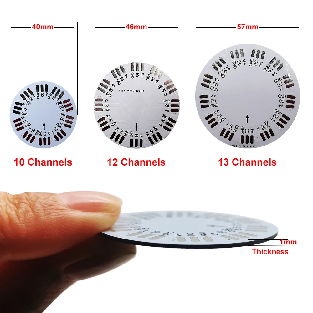 WS2812 WS2811 SK6812 светодиодный модуль огней фейерверка 3-контактная Круглая Панель
