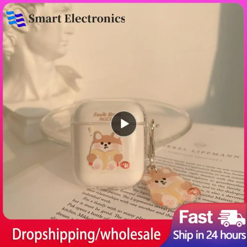 

Silica Gel Earphone Storage Case Transparent Wearing Fashion Storage Box Ins Earphone Cover Headphone Accessories Portable Tpu