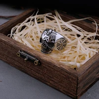 vintage spider skull ring mens spider web fashion rock gothic biker high quality ring hip hop stainless steel skull jewelry