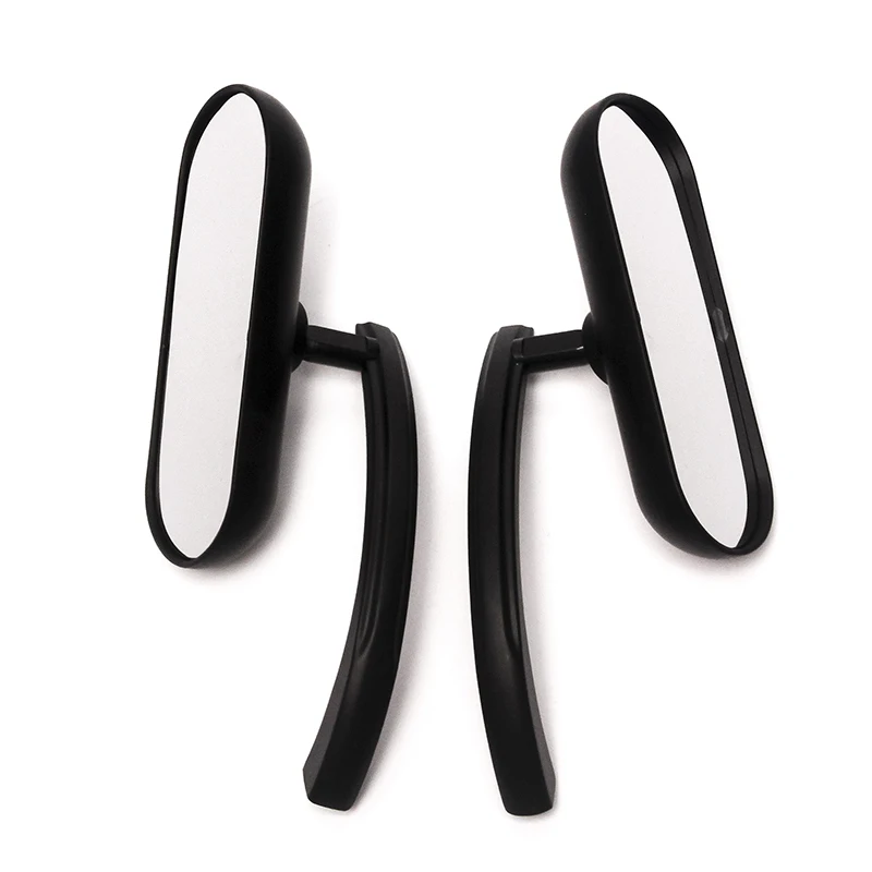 Овальные мини-зеркала для мотоцикла черные/хромированные 8 мм и 10 Harley Cruiser Chopper