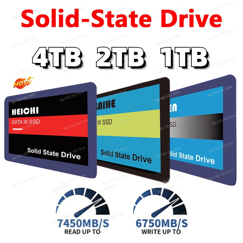 

8TB Original 2023 SSD 4TB 2TB 1TB Hard Drive Disk Sata3 2.5inch SSD TLC Internal Solid State Drives for Laptop PC Disco Duro
