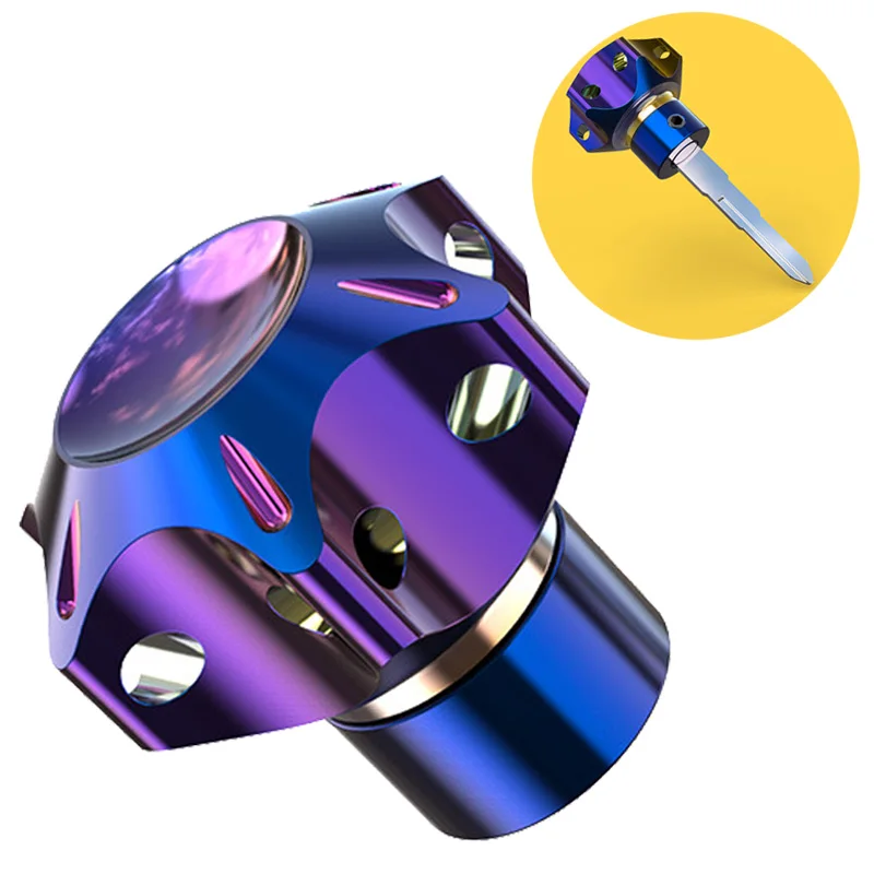 

1Pc Motorcycle Keychain Modified Key Cover Universal Motorbike CNC Key Bit Pentagonal Hexagon Key Head Cover Moto Accessories