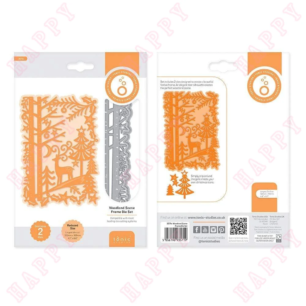 

Small Deer Walking Leisurely in the Deep Forest Die Scrapbook DIY Various Series Decoration Background Template Greet Card Mold