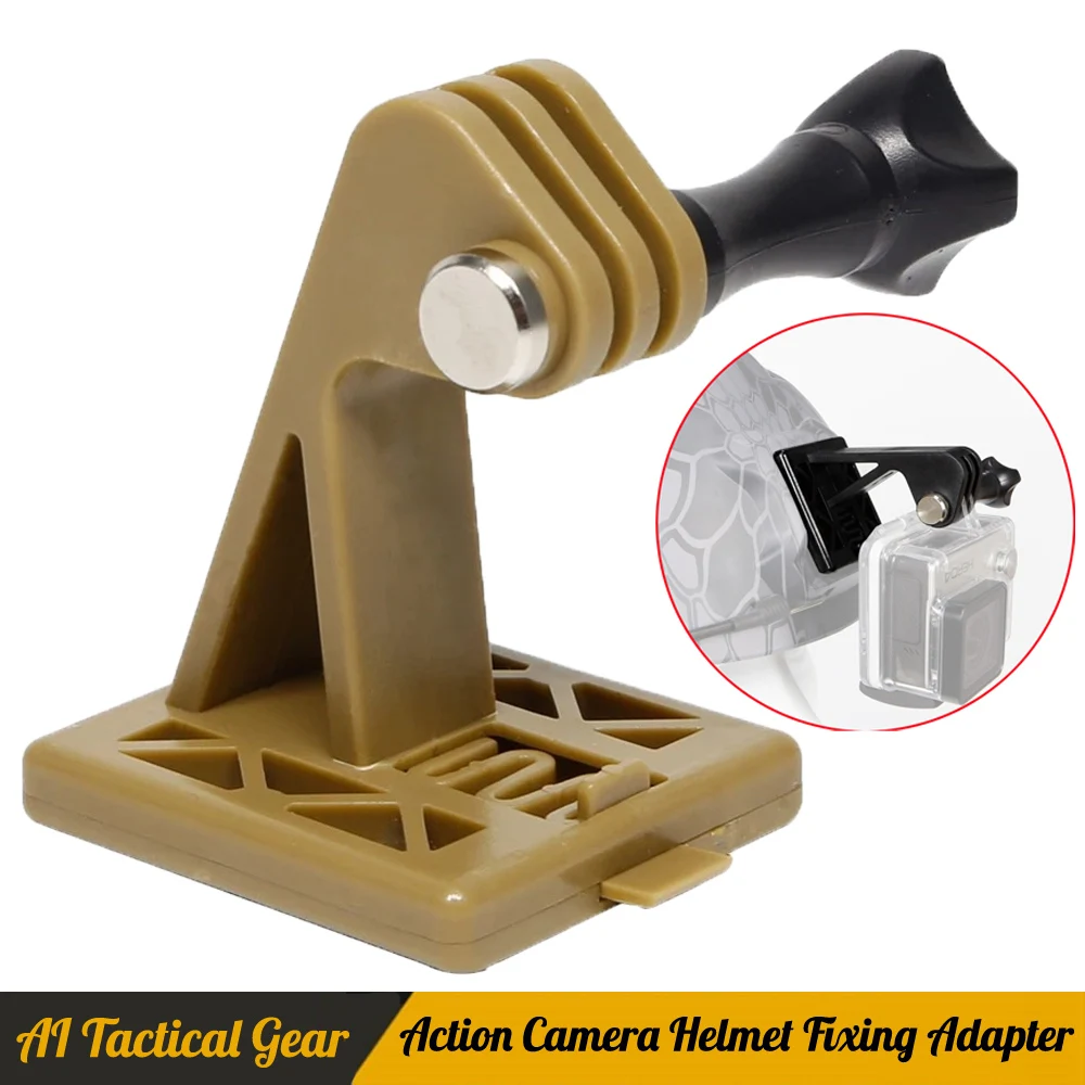 

Action Camera Helmet Fixing Adapter NVG Mount Excavator ARM Base Bracket Fit for Gopro Xiaoyi SJCAM 4K Most Sport Cameras