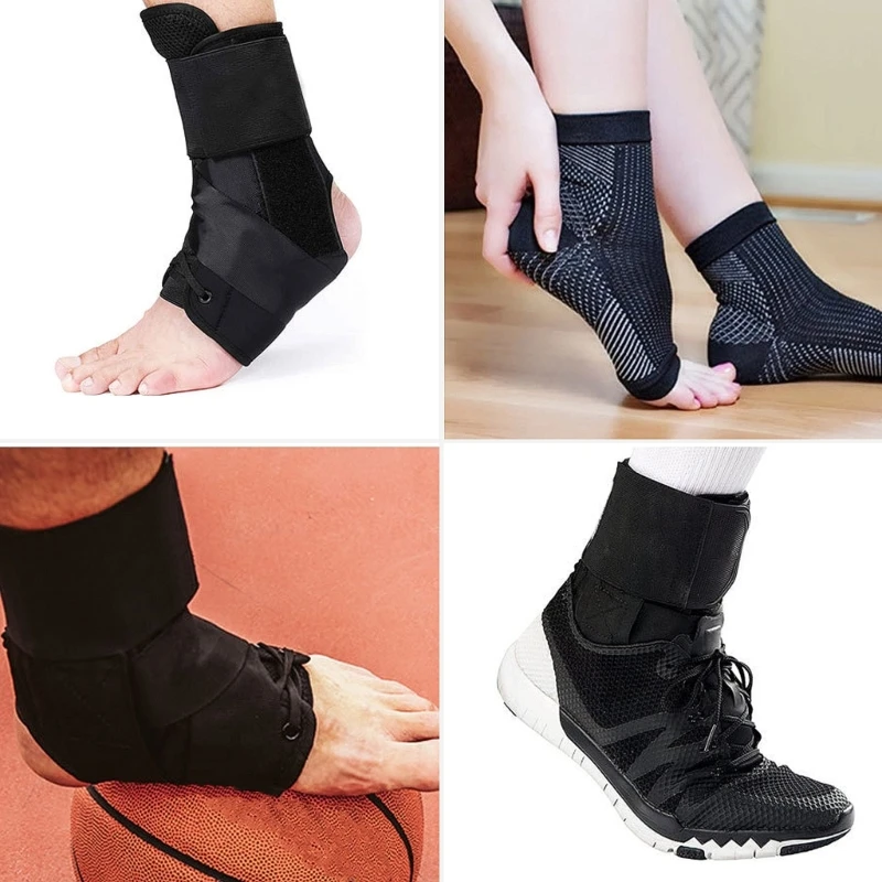 

2Pcs Plantar Fasciitis Ankle Compression Socks Ankle Brace Lace Up Ankle Support Brace Stabilizers for Sprained Drop Shipping